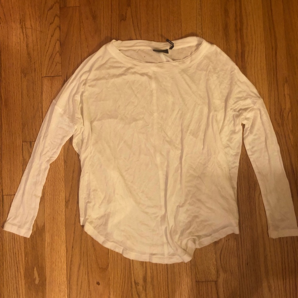 Flowy, white long sleeve shirt